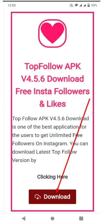 Download and install top follow APK